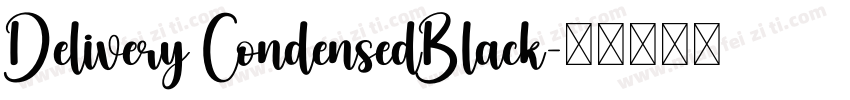 Delivery CondensedBlack字体转换
